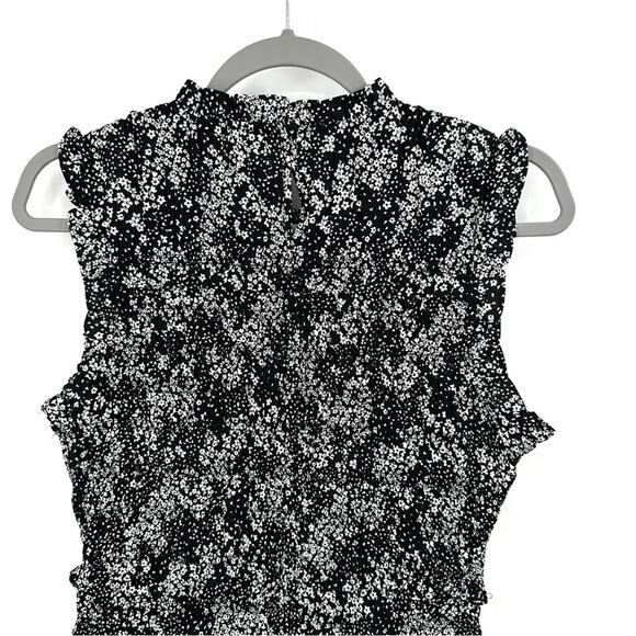 Madewell Smocked Crewneck Mini Dress in Floral Size 6 - Picture 8 of 11